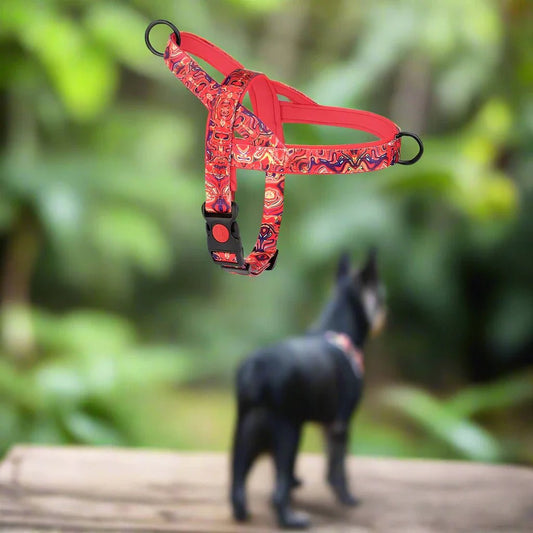 Harnais pour chien - DogSafeHarness™ - Rouge - Heureuxchien