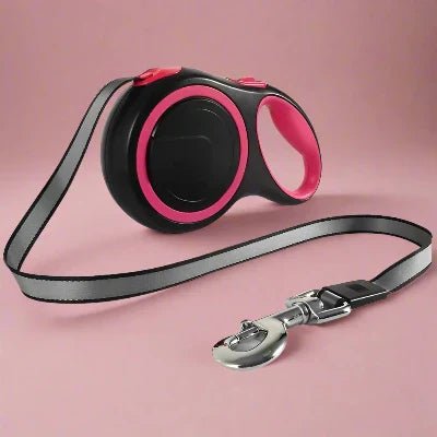 Laisse de chien - MaxLeash™ - Rose - Heureuxchien